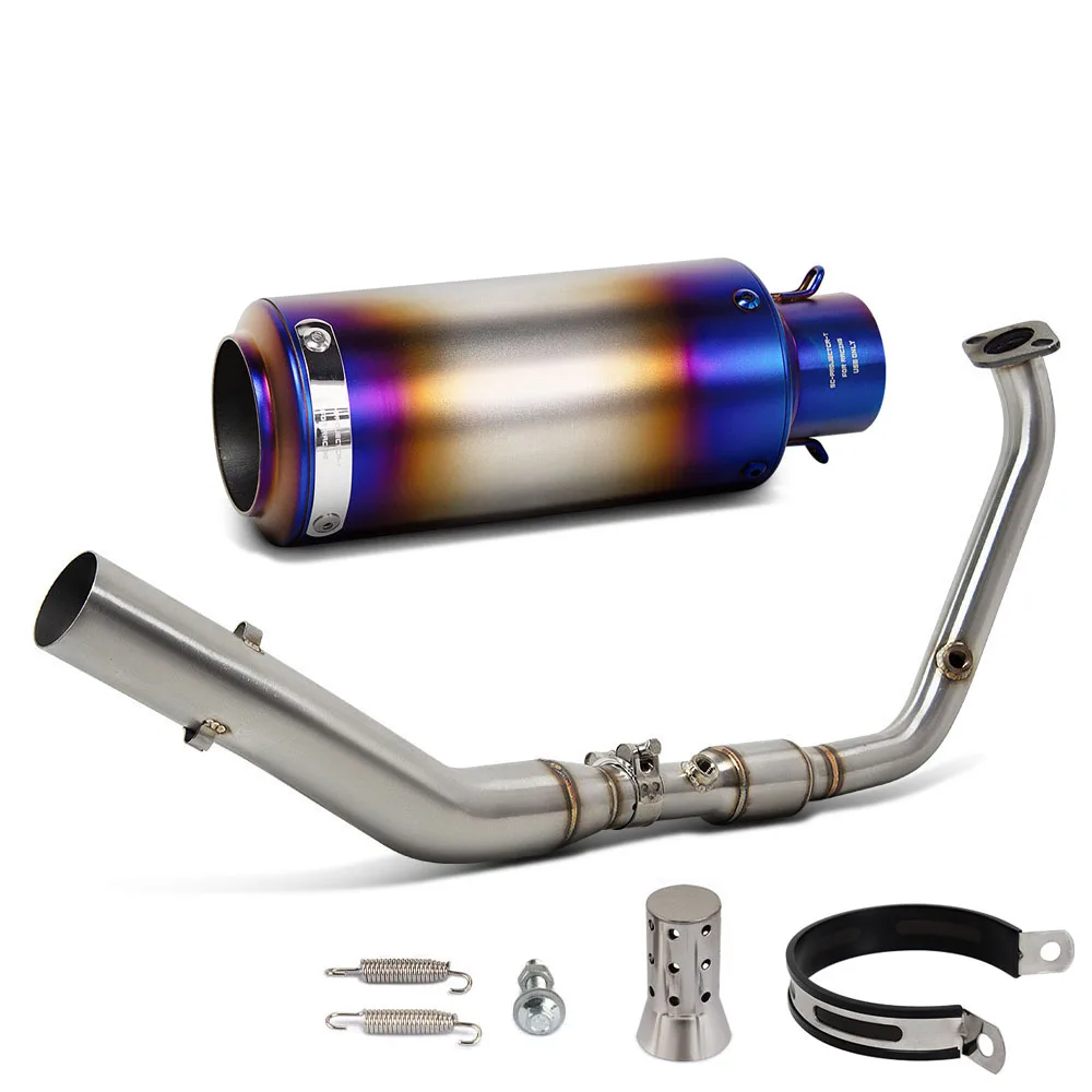 

XSR125 Exhaust system For Yamaha R125 MT125 XSR125 2019-2026 R15 MT15 XSR155 2017-2026 Motorcycle Exhaust muffler Front pipe Kit