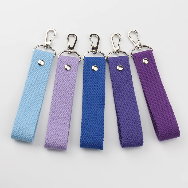 31 Colors Canvas Cloth Keychain Lanyard Strap Keyring For Car Motorcycle Key Holder Women Men Backpack Baggage Tag Key Chains