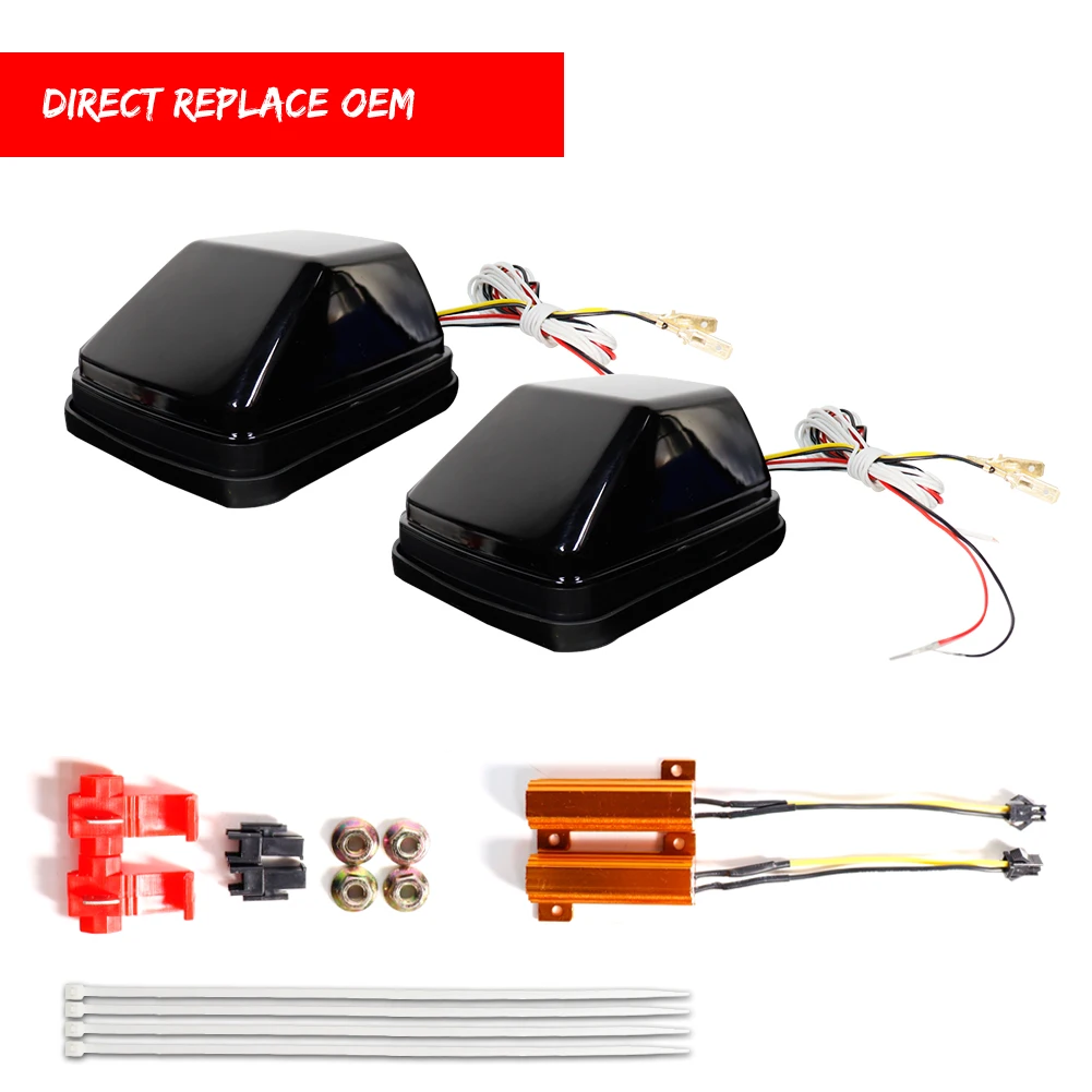 For Benz W463 G-Class G500 G550 G55 G63 G65 AMG W460 W461 1990-2018 OE-Spec Front Wing Corner Amber Turn Signal Lights white DRL