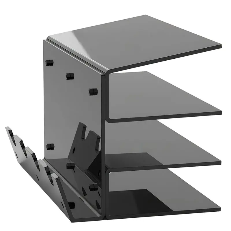 Mechanical Keyboard Stand Mouse And Keyboard Stand 3 Tier Stand Frame Shelf Keyboard Storage Tool For Study Room Exhibition A