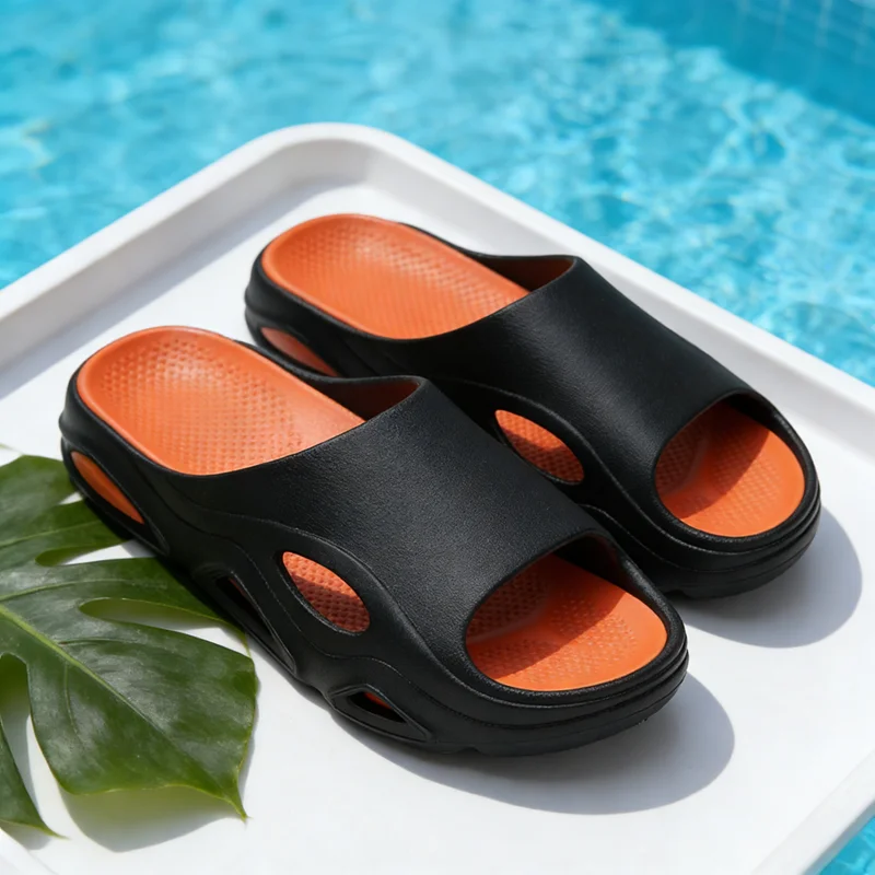 

Men Summer Outdoor Platform Lightweight Slippers EVA Non-slip Soft Thick Sole Beach Sandals Men Flats Slides Shoes Flip Flops