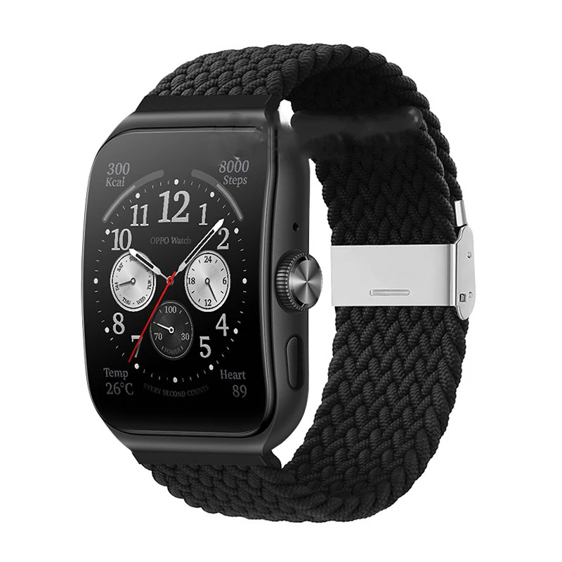 Braided Solo Loop Strap For OPPO Watch 3 3 Pro Smart Watch Adjustable Nylon Band Wrist Belt For OPPO Watch 3Pro Bracelet Correa