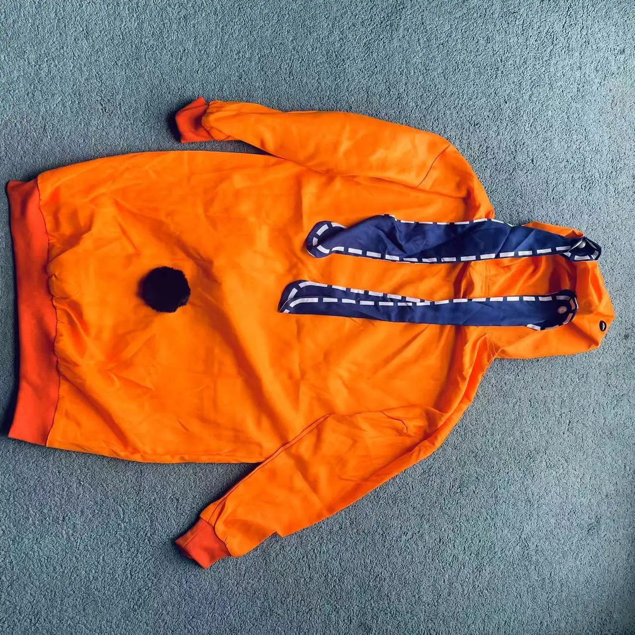 

Cute Anime Cosplay Long Jacket Golden Ears decoratived Hoodied Coat Halloween Cos Costuems Small Size for Girl