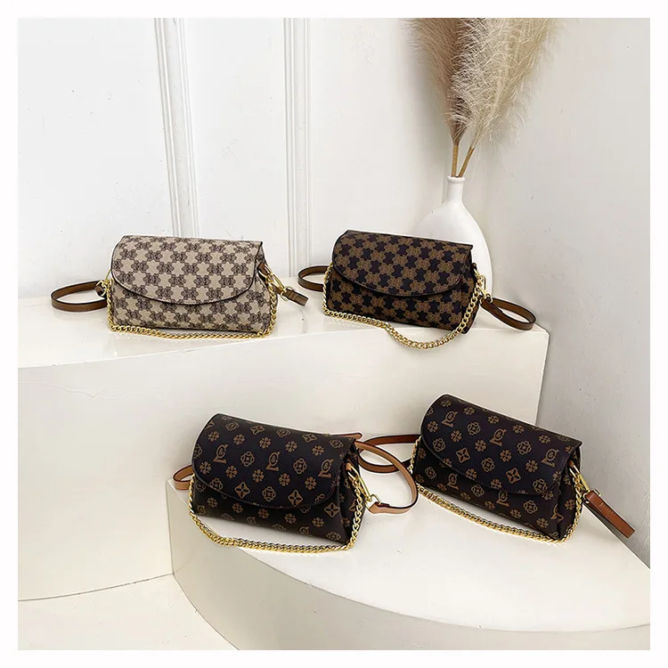 

2025 Новинка! Европейская и американская ретро-сумка через плечо — винтажные узоры, стильные принты, цветные блоки, универсальная для женщин