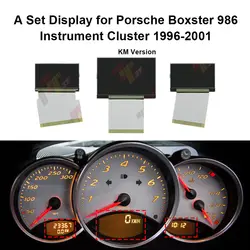 Dashboard LCD A Set Display for Porsche 911 996 and 986 Boxster Instrument Cluster KM Version