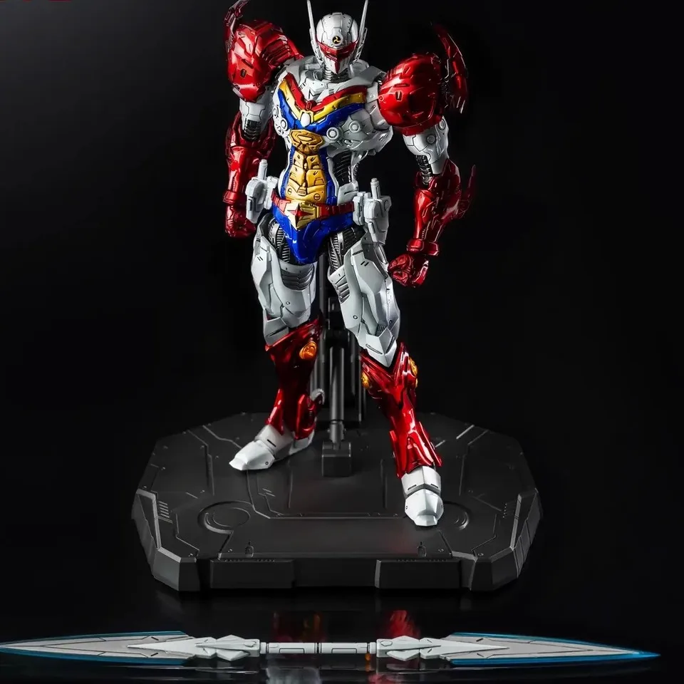 In Voorraad Threezero Cosmic Knight ROBO-DOU Cosmic Knight Metallic Versie 3Z0540 Action Figure Collection Gift