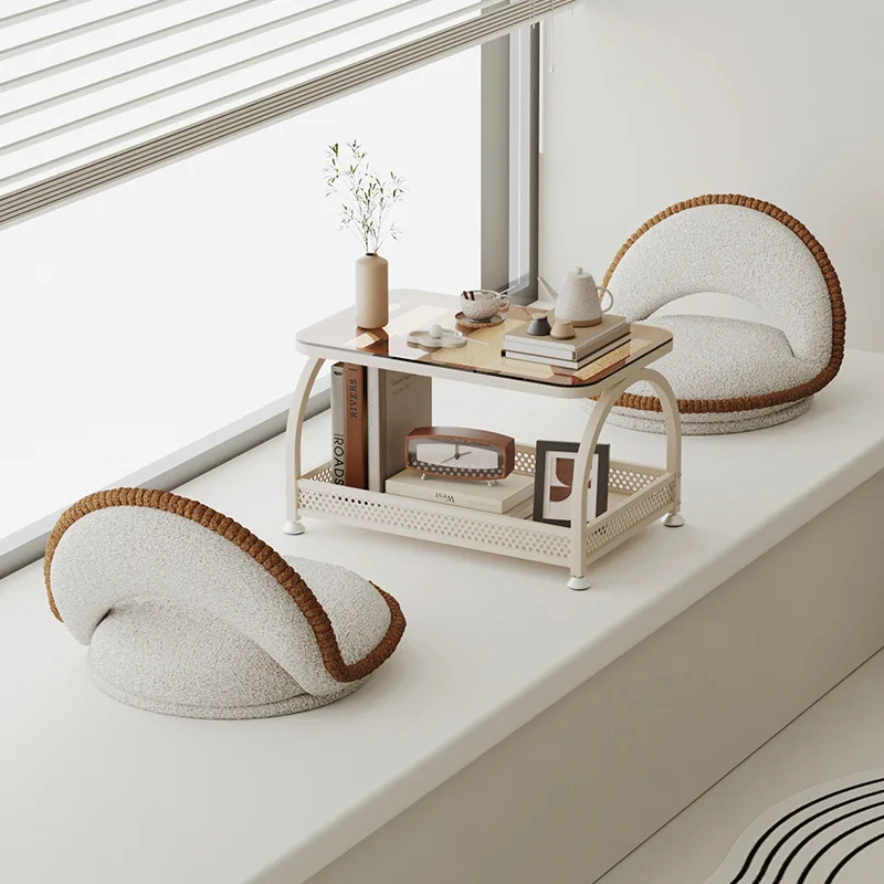 bay window small table cream wind tatami tea window sill small tea