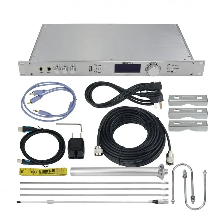 เครื่องส่งสัญญาณ FM PLL 50W 87-108MHz สำหรับการออกอากาศวิทยุ RDS ระบบจัดสรรช่วงเวลาแบบดิจิทัล รุ่น T50R