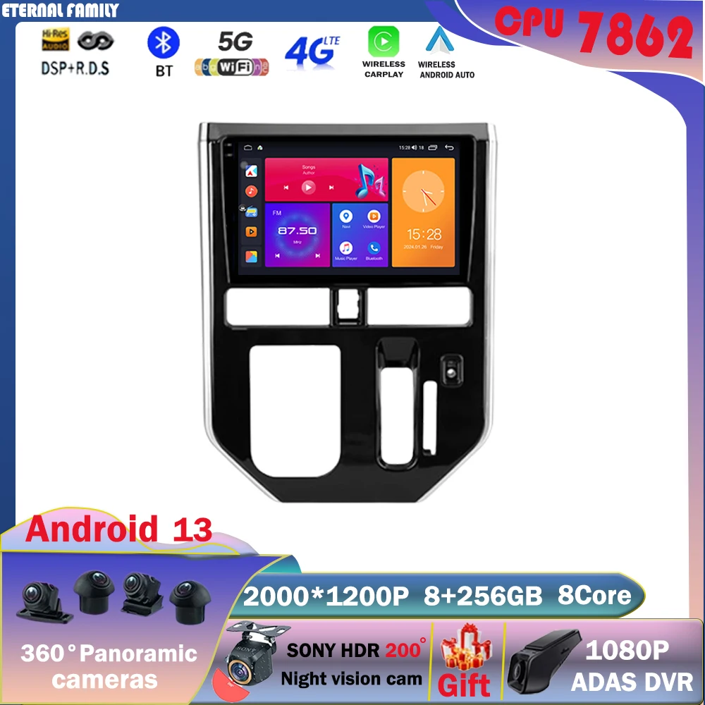 

Android 13 Multimedia Head Unit For Toyota Tank 2016 - 2023 Car Player GPS Stereo Navig ation Auto Radio DVD TV Carplay Screen