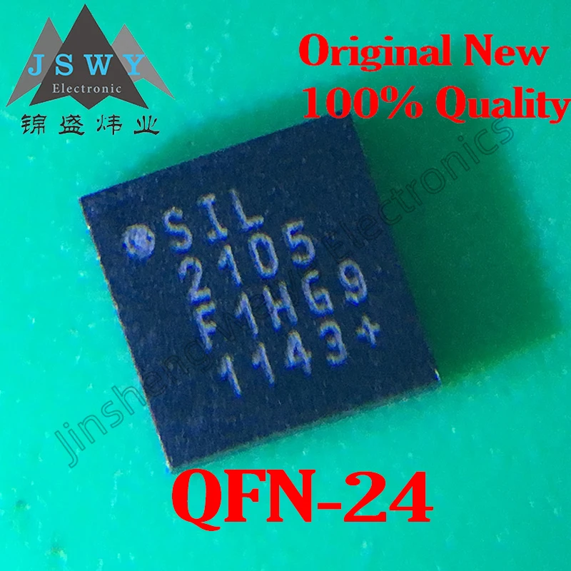 

(5/20pcs) CP2105-F01-GMR QFN-24 SIL2105/USB to Dual UART Bridge Controller Chip/New Original Stock Electronics