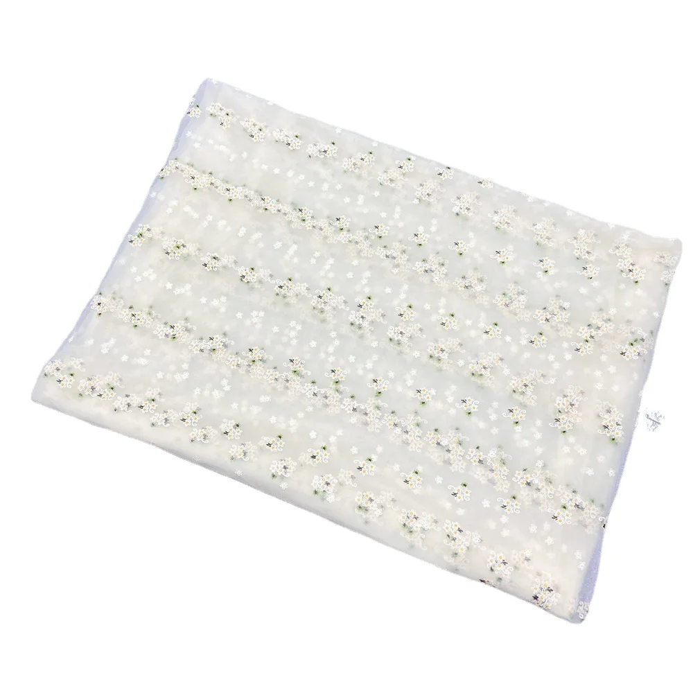 Французская высококачественная ткань для маленькой цветочной вышивки, роскошная африканская, модная и мягкая марлевая ткань для вышивки.