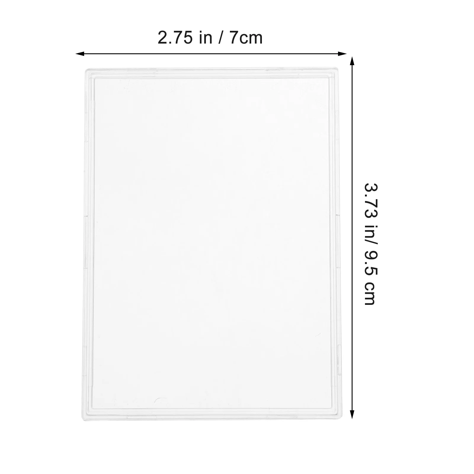 Porta carte in acrilico trasparente da 10 pezzi Custodia protettiva Custodia per carte in acrilico portatile antigraffio resistente alle macchie