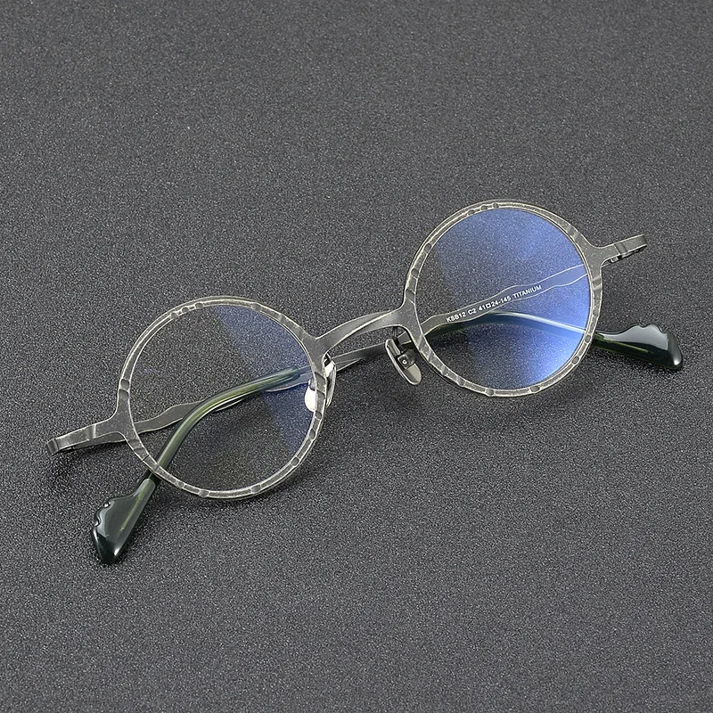 2025 Japanese Handmade Small Round Glasses Frame Men Women Titanium Vintage Eyeglasses specific for High Pyopia Astigmatism