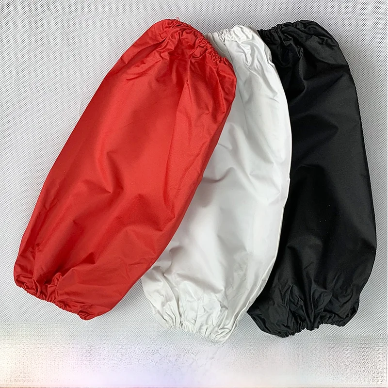 防水耐油スリーブカバー-赤白黒-大人用ワークスリーブカバー-レストランキッチン保護スリーブエプロン-プロフェッショナル用