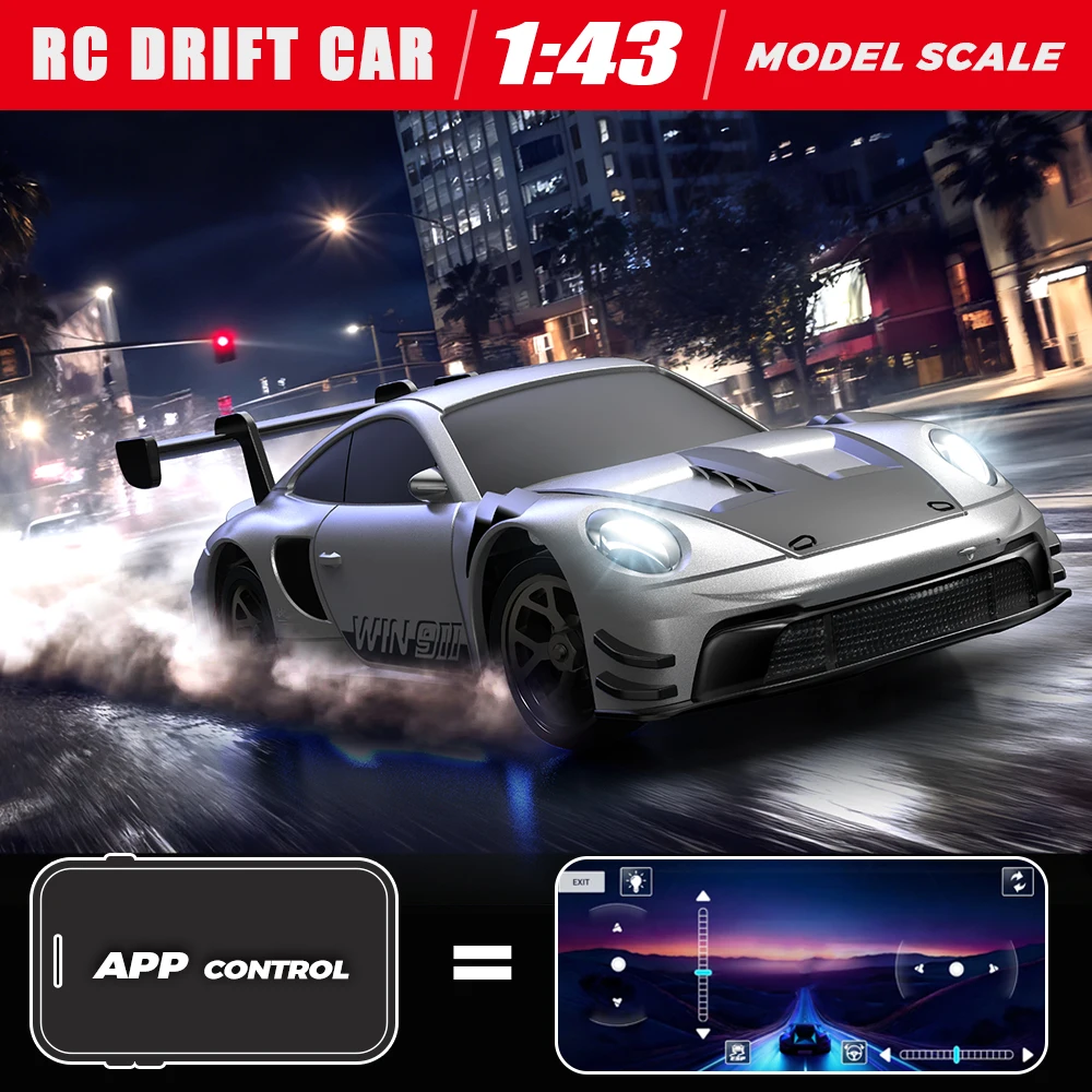 

HB-RP4301 1:43 4WD RC Drift Car High Speed Full Scale Racing Model with DIY Spare Body Shell Boys Gift Toy Remote Control Car