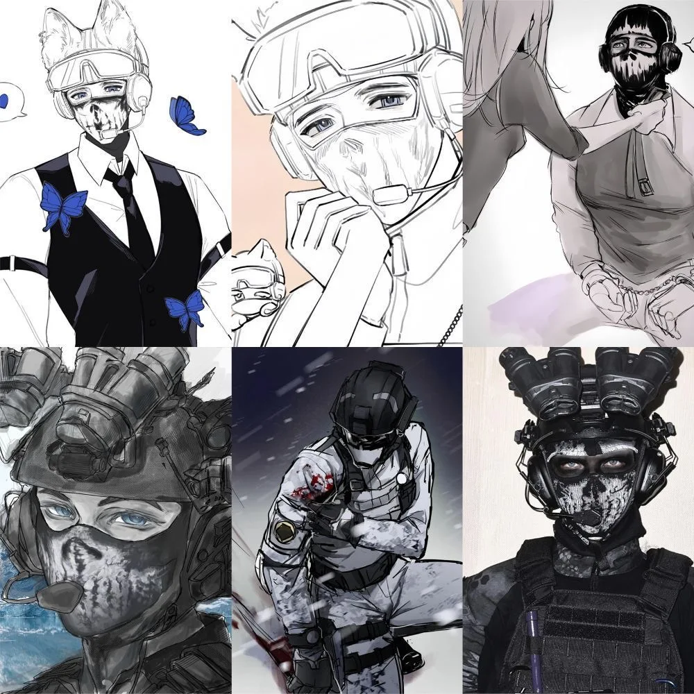 183 키건 스티커, 콜 오브 듀티 K 엄마 페이스 커버, 남편의 하이룩 레벨 일기 노트, 휴대폰 케이스 스티커