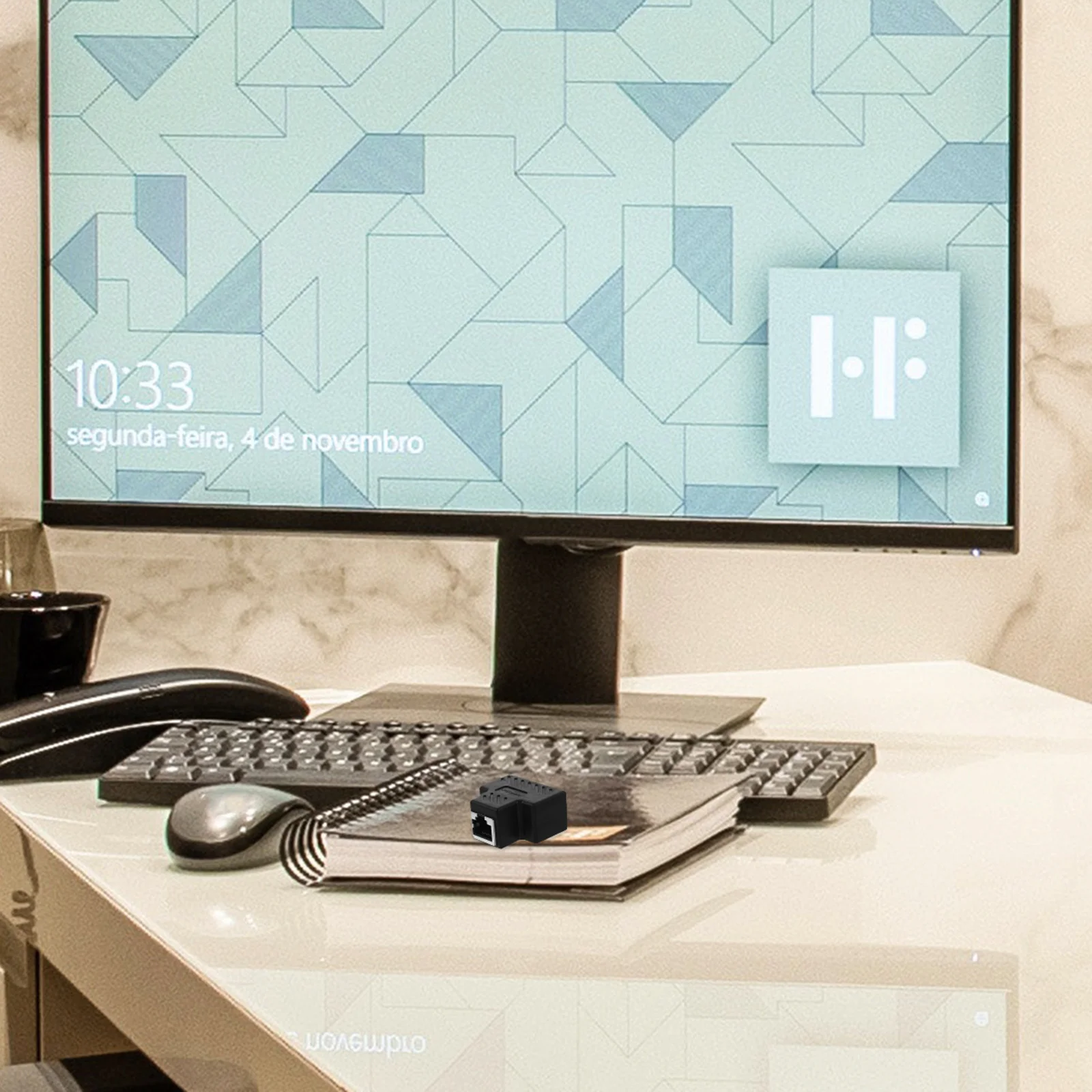 

1 to 2 Rj45 Ethernet Splitter High Splitter 1 to 2 Three Way Head Stable Connection Cable Extender for Home Office