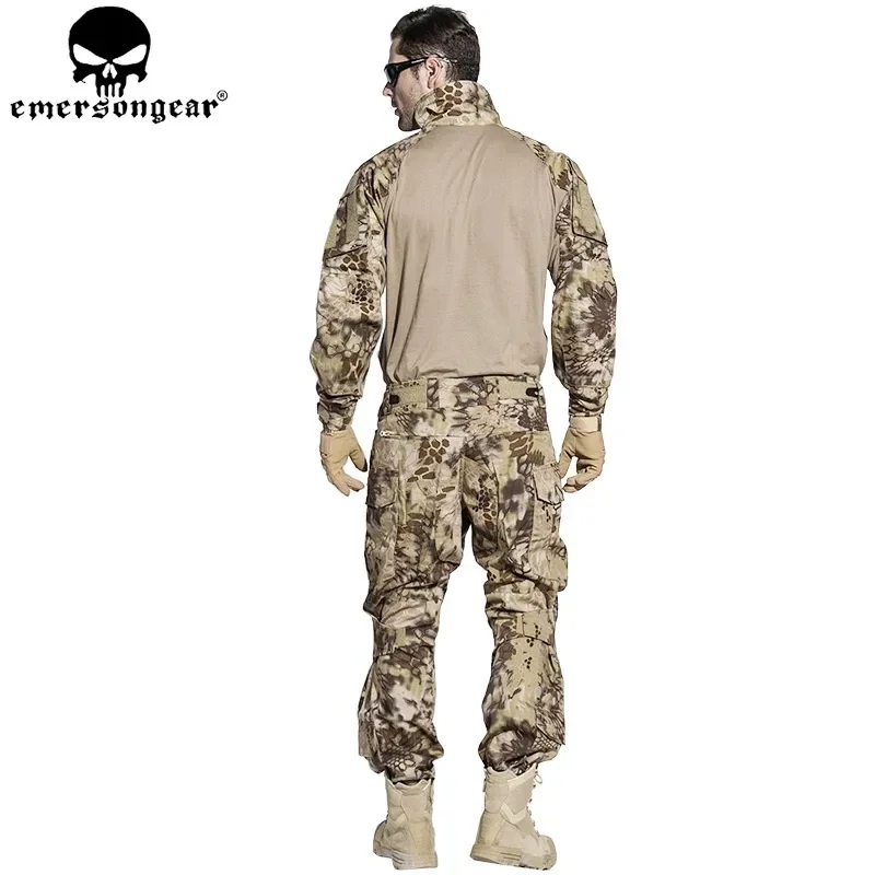 Emersongear G3 Combat Uniform Sets Men Camouflage Suit Shirt Pants Tops Duty Cargo Trousers Training Hunting BDU HLD