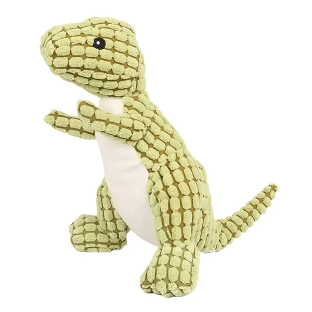 Pet dog chews stuffed with funny dinosaur shaped plush vocal toys suitable for training kinematic simulated animal dog toys view 5