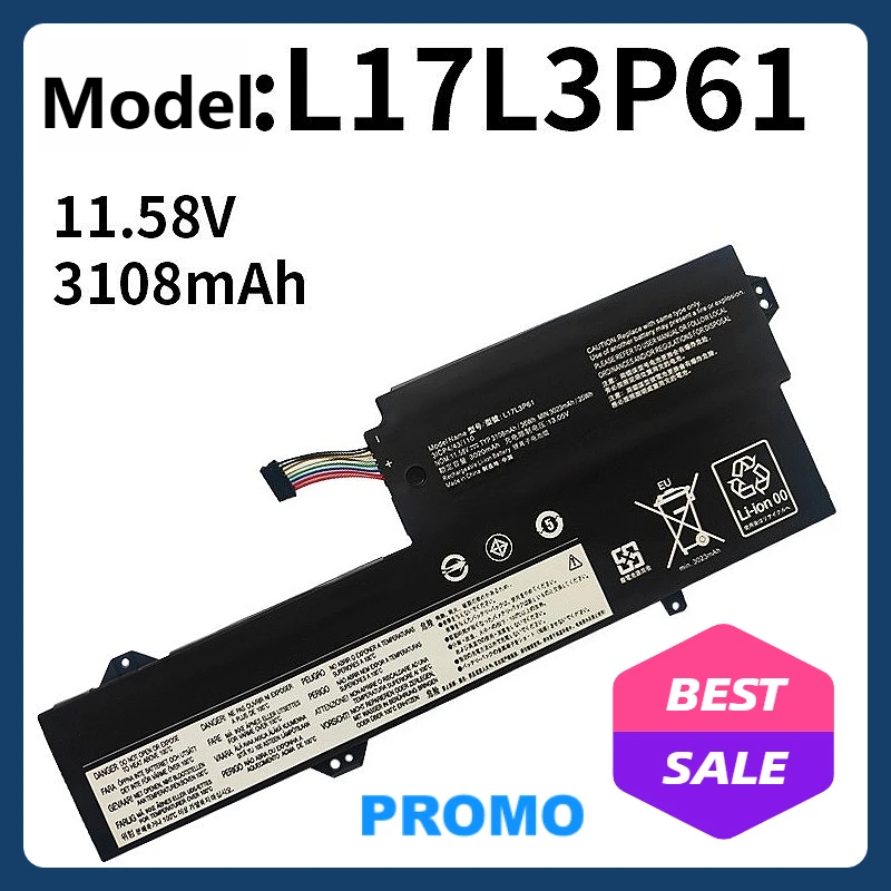

Lithium Battery for Lenovo L17L3P61 Xiaoxin Chao 7000 - 13, Yoga 720 - 12IKB Laptops