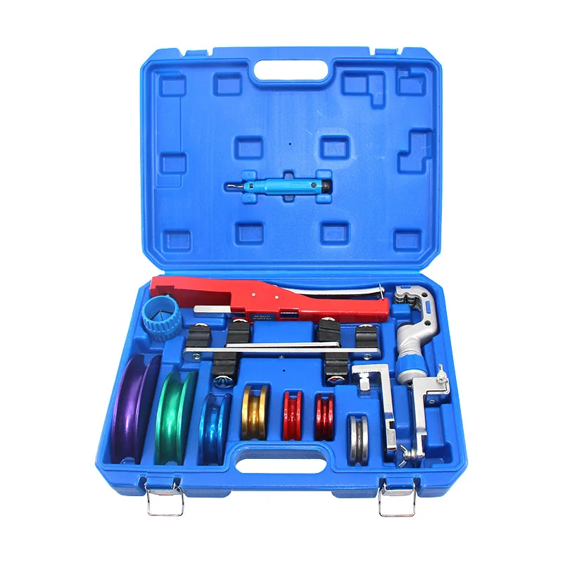 

CT-999RF-C Copper Tube Bender Kit (New Plastic Box) - 6-22mm Pipe Bending Tool Set with Reverse Bending Function