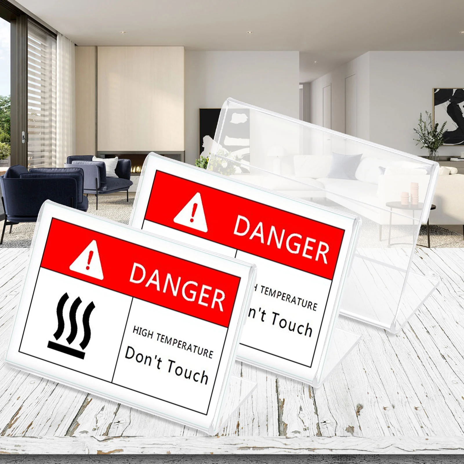 Price Display Holder Label Rack Shape Stand Acrylic Stands Slanted Name Cards Sign