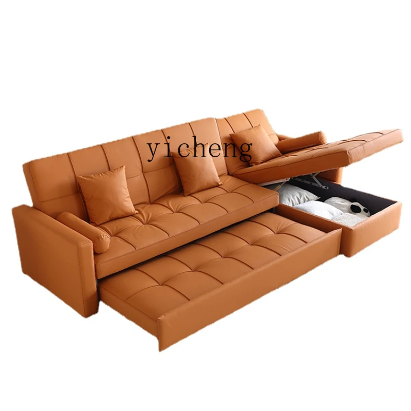 

ZK Multifunctional Sofa Bed Chaise with Storage Technology Cloth Sofa Dual-Use Foldable