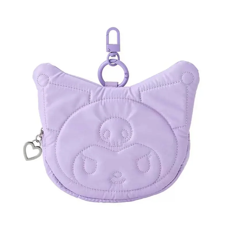 Sanrio Hello Kitty Cinnamoroll My Melody Kuromi Cartoon Mini Coin Storage Bag Keychain Kawaii Portable Headphone Bag Gift - view 3