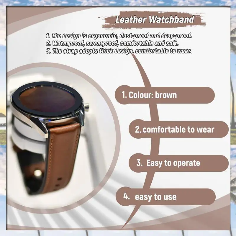For Home  Leather Watchband Strap For Huawei Watch GT2 Pro Bracelet Band 22Mm Wristband For Huawei WATCH Gt 2 Pro