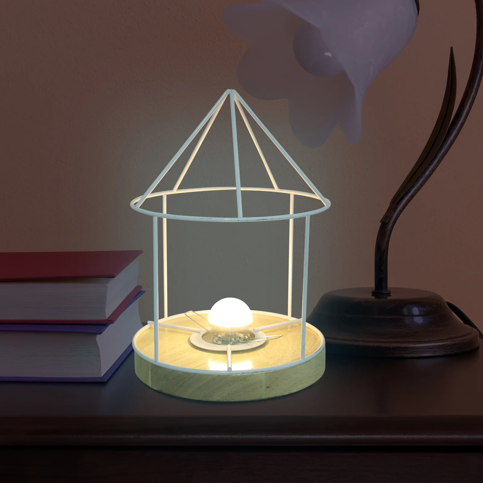 

DIY Lampshade Brackets Iron Wire for Table Lamp Decorative Light Stand Desk Lamp Shade Frame Easy Installation Sturdy