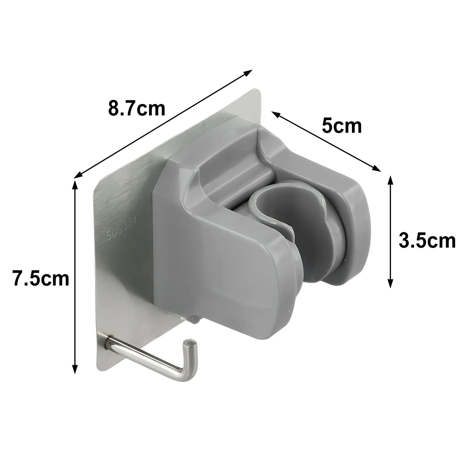 Easy to Install Shower Head Holder  Waterproof and Sturdy  Stainless Steel Material  Adjustable Angle  for Handheld Shower Heads