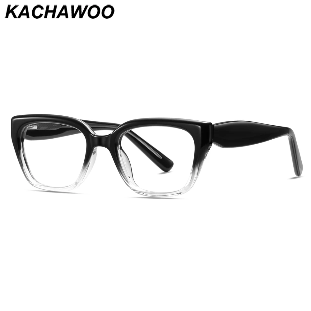 

Kachawoo fashion glasses blue light blocking TR90 frame back clear square eyeglasses frame for women men unisex European style