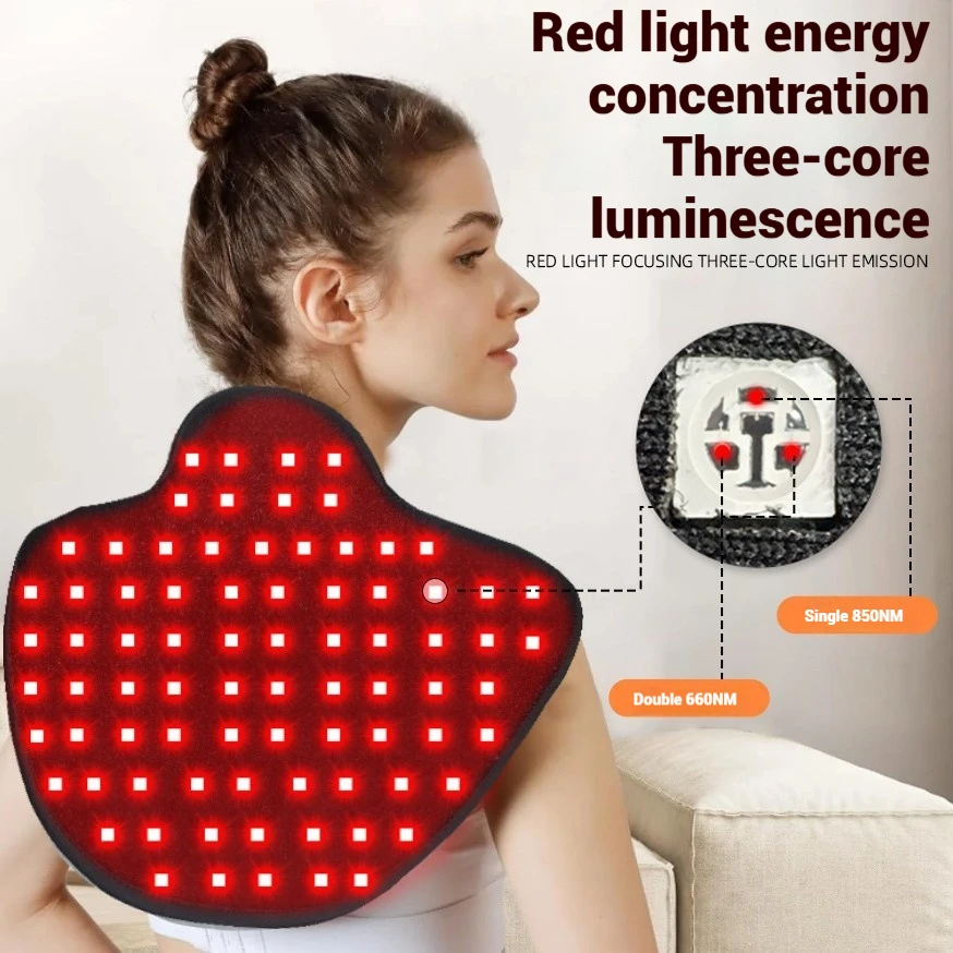 

Rechargeable Light Therapy Shoulder Massager Heated Infrared Support for Joint Multi-Functional Physiotherapy Brace