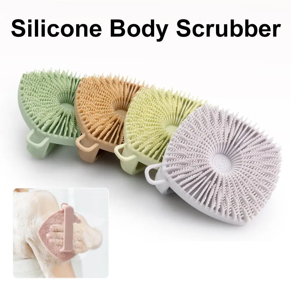 

Силиконовый скребок для ванны, отшелушивающая щетка для тела для душа и спа, глубокое очищение, квадратный дизайн, аксессуар для домашнего купания