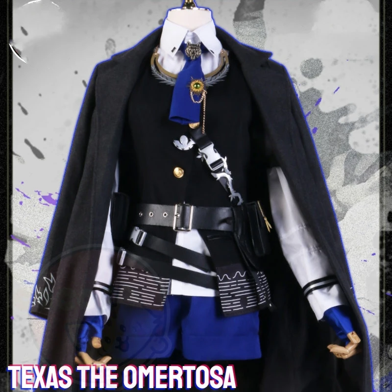 Arknights Texas The Omertosa Cosplay Costume Cos Game Anime Party Uniform Hallowen Play Role ClothingNew Full Set