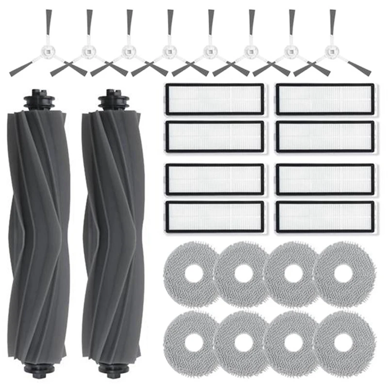 Piezas de Repuesto de plástico para Robot aspirador Dreame L20 Ultra/X20 Pro, cepillo lateral principal, filtro HEPA, almohadilla de fregona