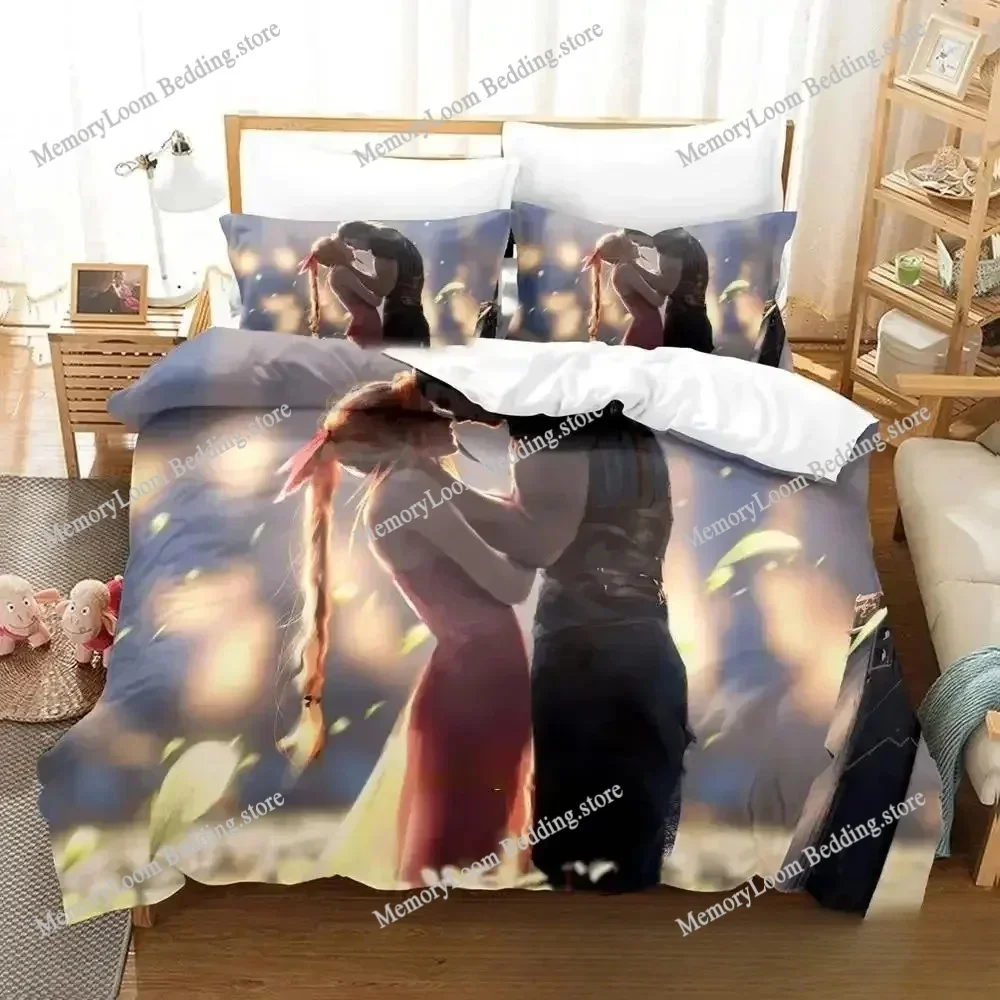 Final fantasy Bedding Set Single Twin Full Queen King Size Bed Set Aldult Kid Bedroom Duvetcover Sets Anime Bed Sheet Set