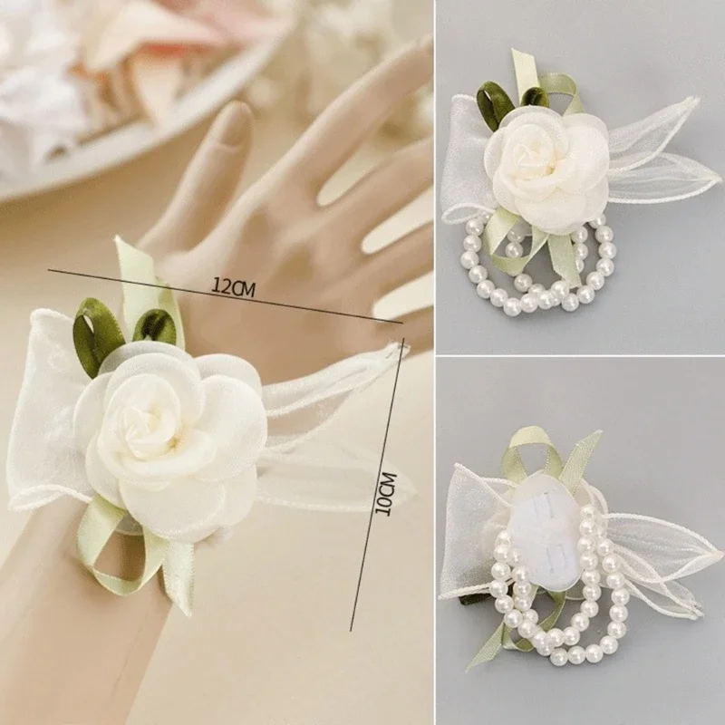 Corsage de poignet à volants en dentelle florale pour la mariée, robe chemisiers de printemps, manches parfaites, photographie de fille