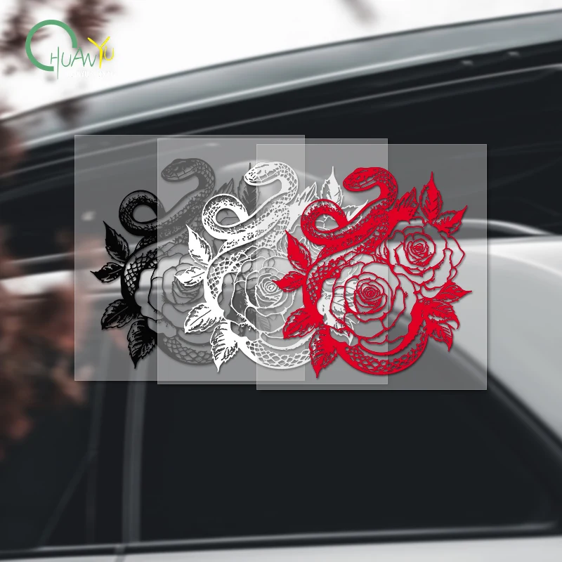 Personalized mandala snake decal for car and motorcycle to cover scratches, waterproof and reflective.