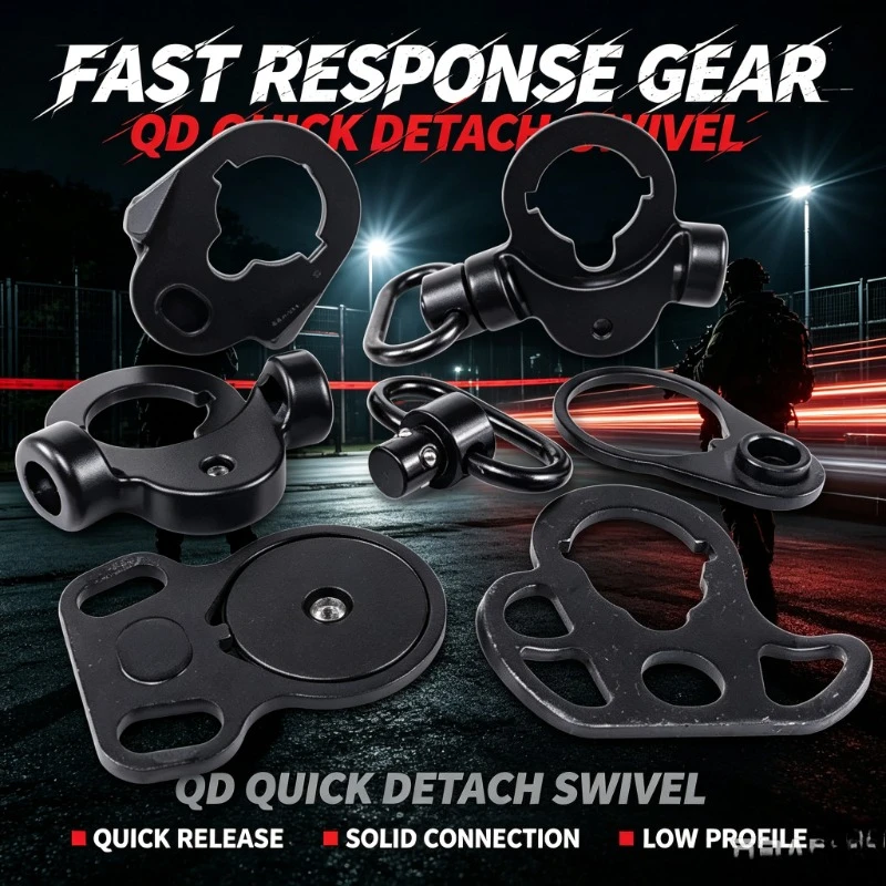 Single‑Dual Point Strap Linking Accessory QD Quick Release Metal Swivel For Simulation Model DIY Projects
