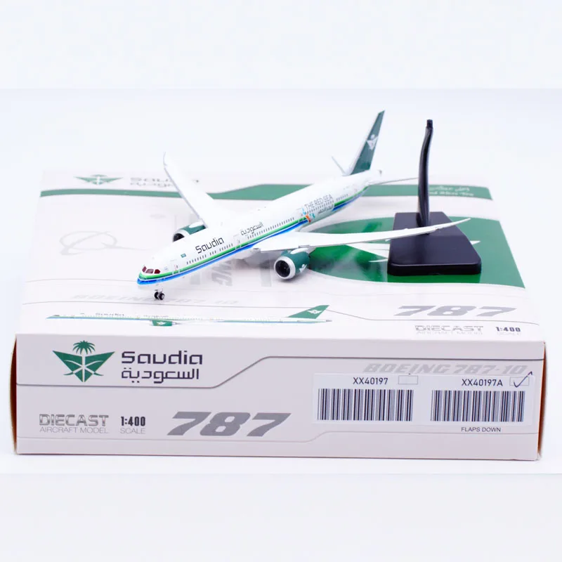 

XX40197A Alloy Collectible Plane Gift JC Wings 1:400 Saudi Arabian Boeing B787-10 Diecast Aircraft Jet Model HZ-AR33 Flaps Down