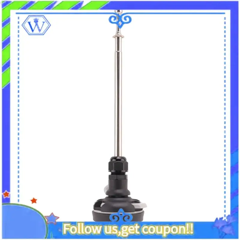

M46K-Stainless Steel Kayak Canoe Flag Pole Yacht Dinghy Kayak Deck Mount Flag Pole Lock Socket