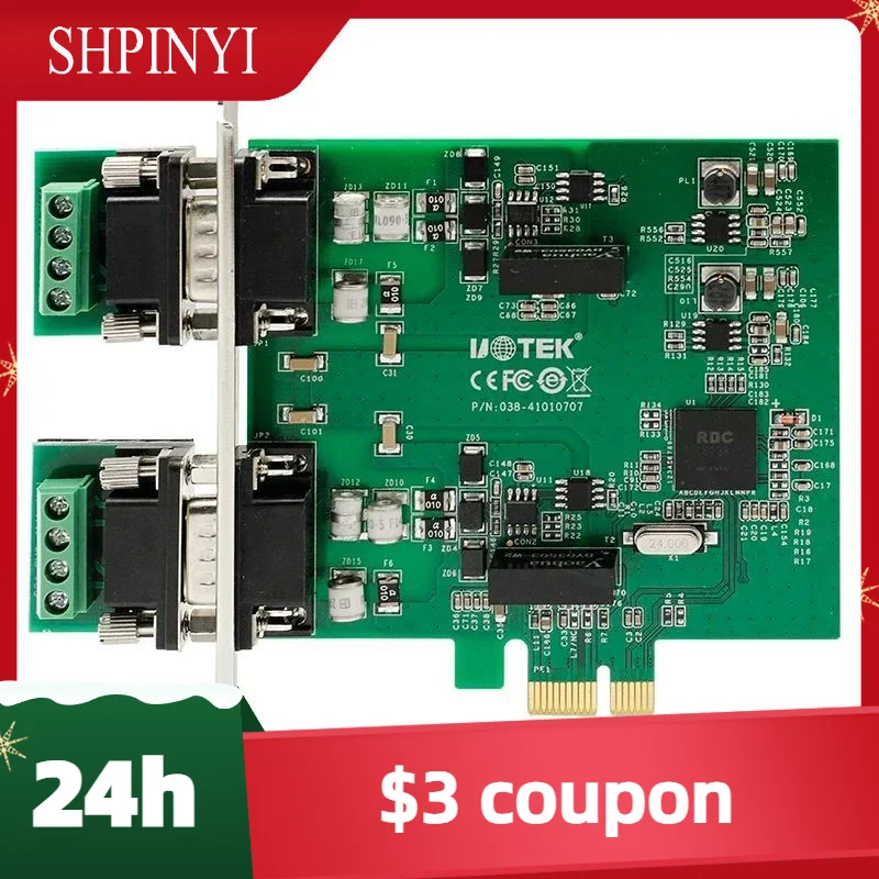 

New Hot sales Industrial Grade PCI-E to CAN Card 2 Ports PCIE Canbus Surge Protection 4U UT-702C