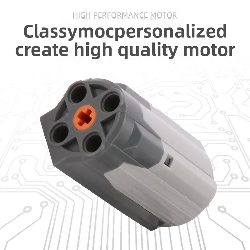 Motor M para bloques de construcción, juguete, funciones de potencia MOC, piezas técnicas PF, tamaño mediano