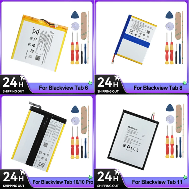 For BLACKVIEW TAB 6 Tab 8 Tab 10/10 Pro Tab 11 Tab 13 Tab 15 Tab 30 Kids Tab 80 Cell Phone High Quality Battery