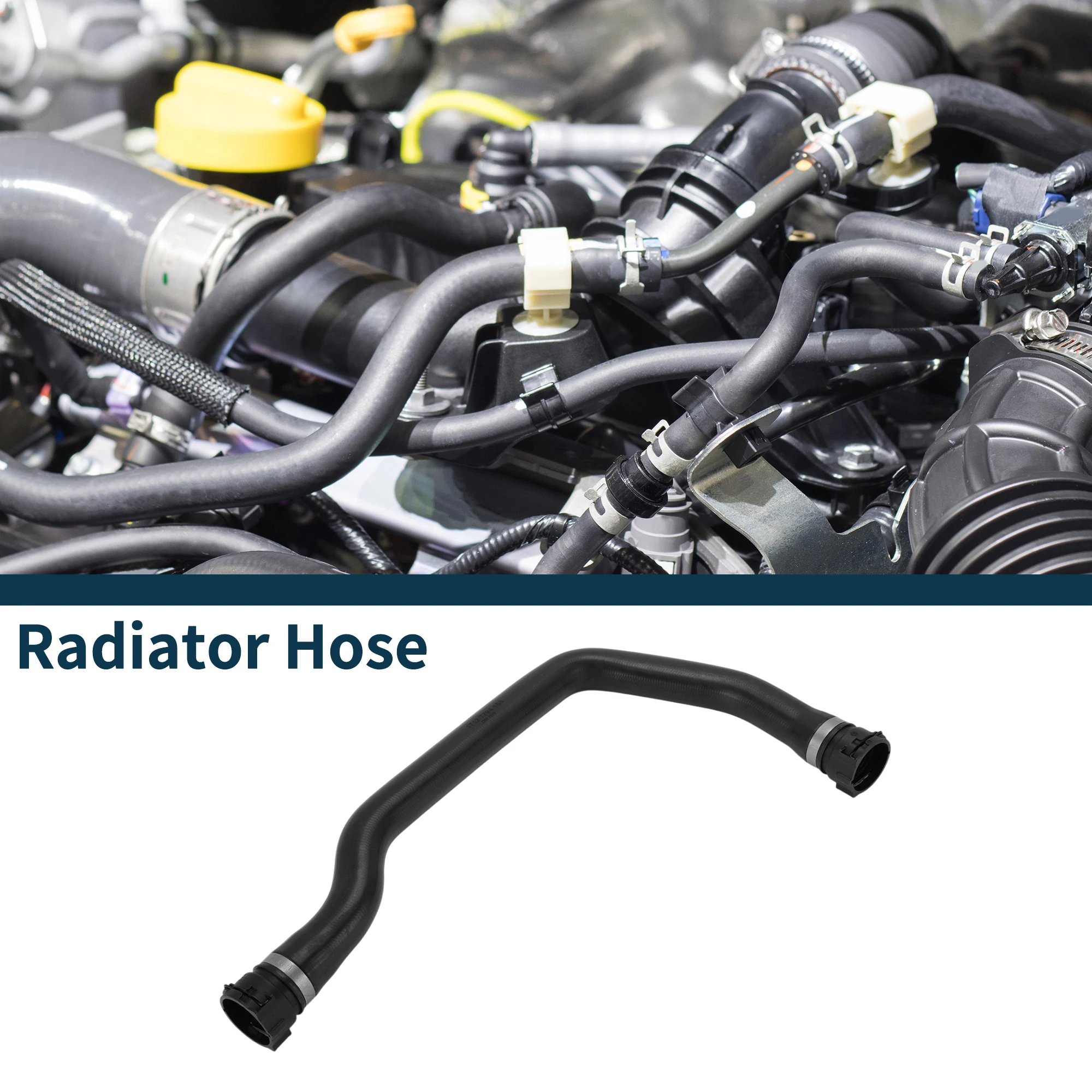 

Шланг радиатора Motoforti, шланг обогревателя No 17127794153 для BMW X5 09-2013, резиновая трубка охлаждающей жидкости, черный, 1 шт.