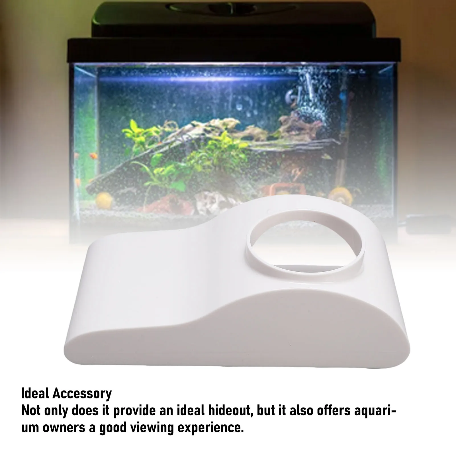 Aquarium-Untergrund-Tunnel, Kunststoff-Aquarium-Untergrund-Versteck, Höhle für Fisch, Garnelen, Aquarium-Dekoration