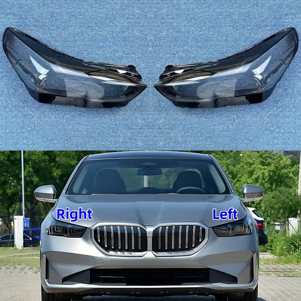 

For BMW 5 Series G60 G68 2024 Car Accessories Headlights Lamp Lens Replace The Original Lampshade