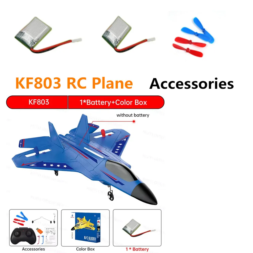 3.7v 280mAh 배터리, USB 케이블, 프로펠러, KF803 RC 비행기용