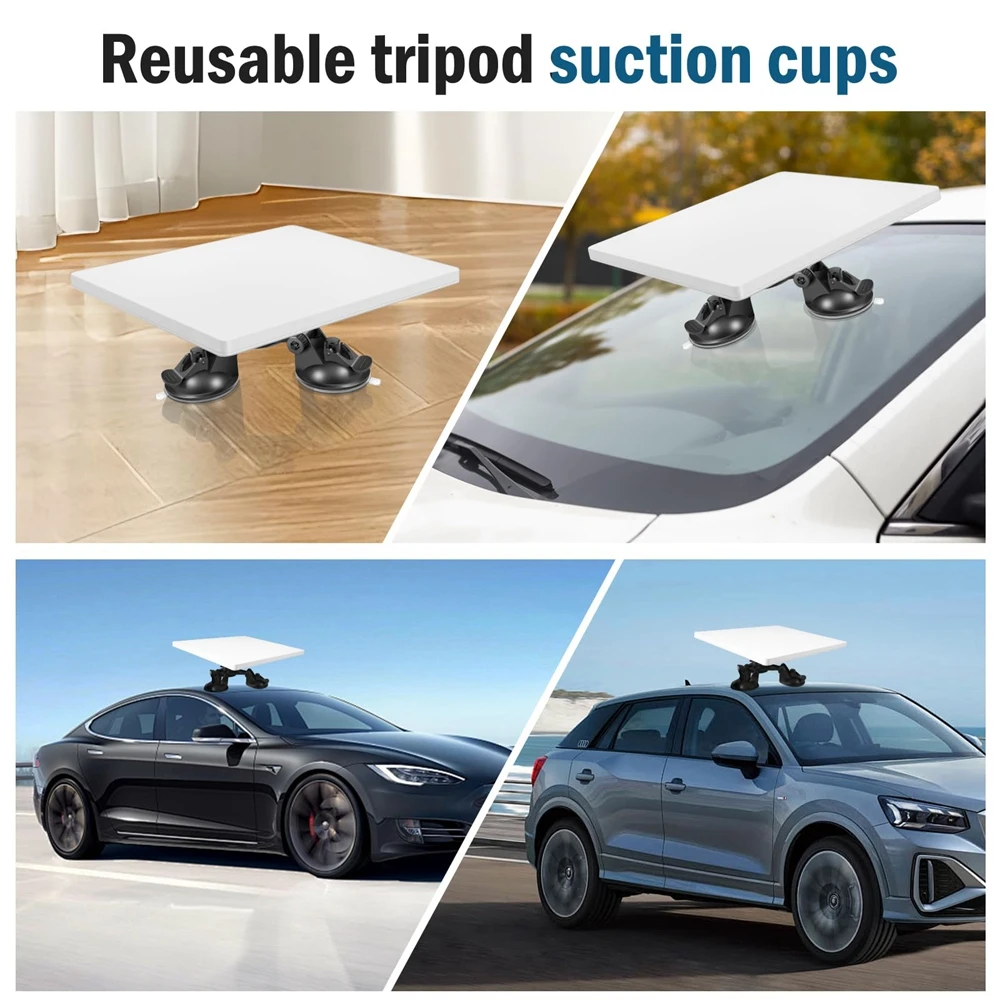 For StarLink Mini Base+suction Cup Roof Bracket Angle Adjustable Adapter Fit Smooth Surface Roof/window/car Mounting Kit